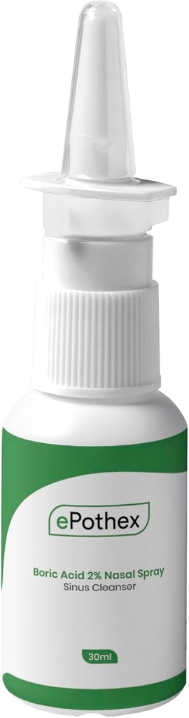 Borova kislina 2% nosni pršilo - počisti prehode zračnih poti - zagotavlja podporo za sezonske in kronične Sinus izzivi - 30ml