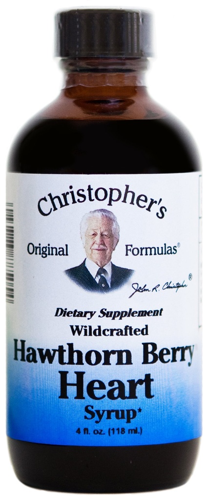 Dr. Christopher's Original Formula Hawthorn Berry Heart Syrup, 4 Ounce