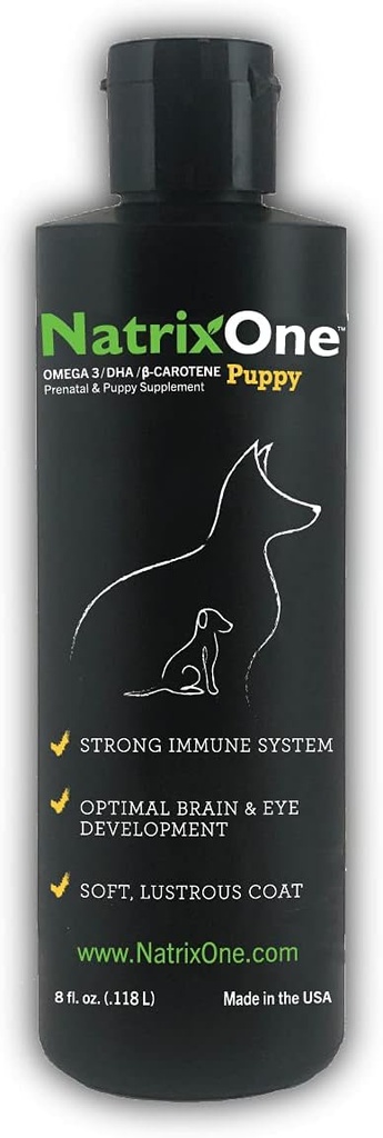 100% Pure Camelina Oil for Puppies, 8 oz - Puppy Imunski sistem in Cognitive Development Booster, zaščitna nega - Omega 3 by NatrixOne