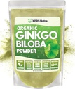 XPRS Nutra Organic Ginkgo Biloba Powder - Gingko Biloba Dodatki za kognicijo - Vegan prijazno Ginkoba Biloba Organic - Immuniteta povečanje Ginkgo Biloba Powder (16 oz)