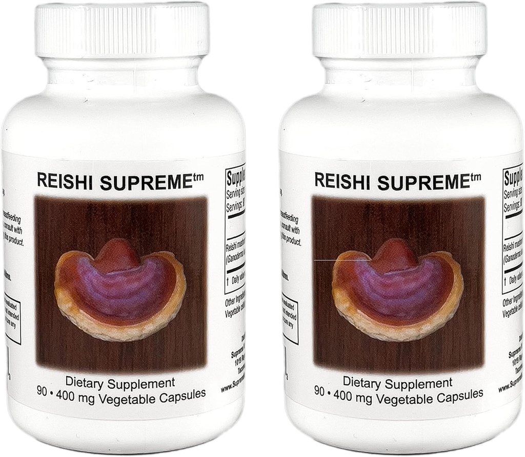 Supreme Nutrition Reishi Supreme, 90 Pure Reishi Gobe vegetarijanske kapsule 