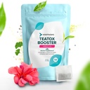 VoomVaya TeaTox Booster Senna Tea - 14-dnevni detox čaj za napihnjenost, detox čiščenje, Mood Booster - Hibiscus Flavor