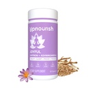 UpNorish Organic Ashwagandha Saffron dopolnila s probiotiki - Stress Relief, Mood Izboljšava, Calm Happy Pills podpora utrujenost osredotočenost jasnost z L-Theanine, Rhodiola, 30 Veganske kapsule
