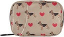 Tablete Box nemški Shepherd Dog Heart 7 dan tablete primer potovalne tablete Organizator vrečka z zadrgo prenosni tedenski vitamin medicine dodatek imetnik vrečka