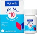 Hyland's No.10 Celična sol NAT Phos 6X tablete, naravno lajšanje zgage, plin, in prebavne motnje, hitro raztopitev tablete, 100 število