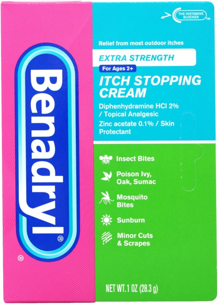 Benadryl Srbečica ustavi krema dodatno moč 1 oz (Pack od 5)