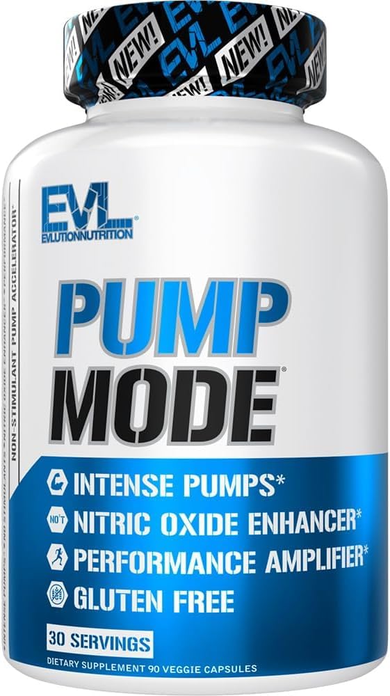 Evolution Nutrition PumpMode - Dušikov oksid - Ne Stimulant dodatek z Arginin Betain in Pine Bark za maksimalne črpalke in zmogljivosti - Gluten brezplačno pred vadbo dodatek