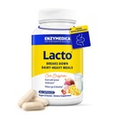 Enzymedica Lacto, napredne tablete Lactase za mlečno podporo, pomoč pri odpravljanju laktoze, kazein in maščoba, tablete za lajšanje mleka, vegan, 90 kapsul