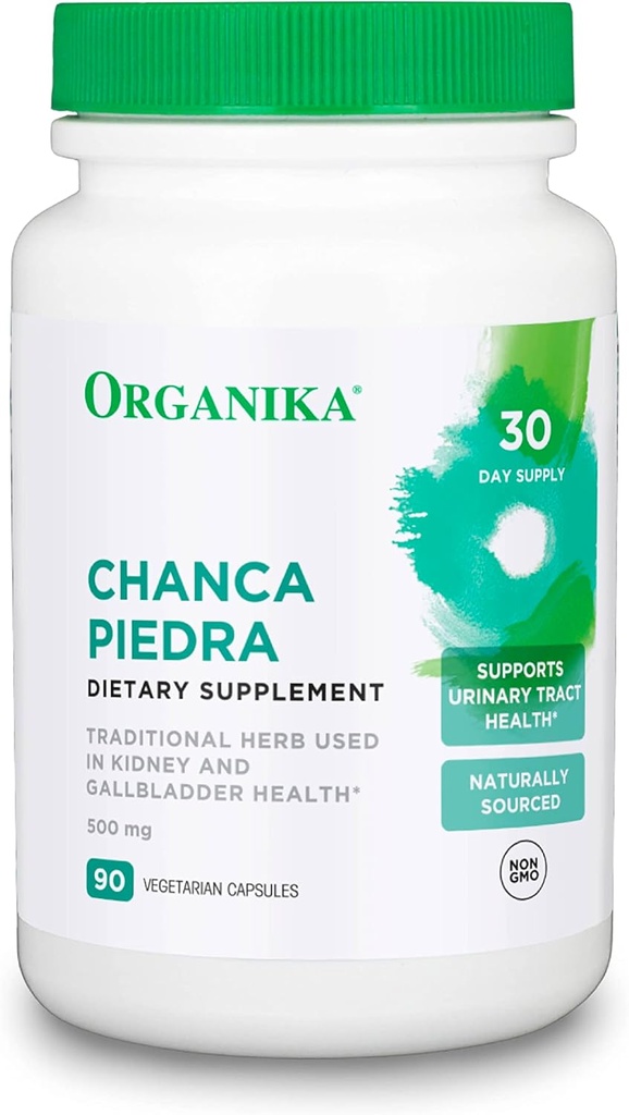 Organika Chanca Piedra 500 mg- Sečni trakt Podpora, Ledvica in žolčnik Podpora, Diuretik, Čiščenje- 90 vcaps