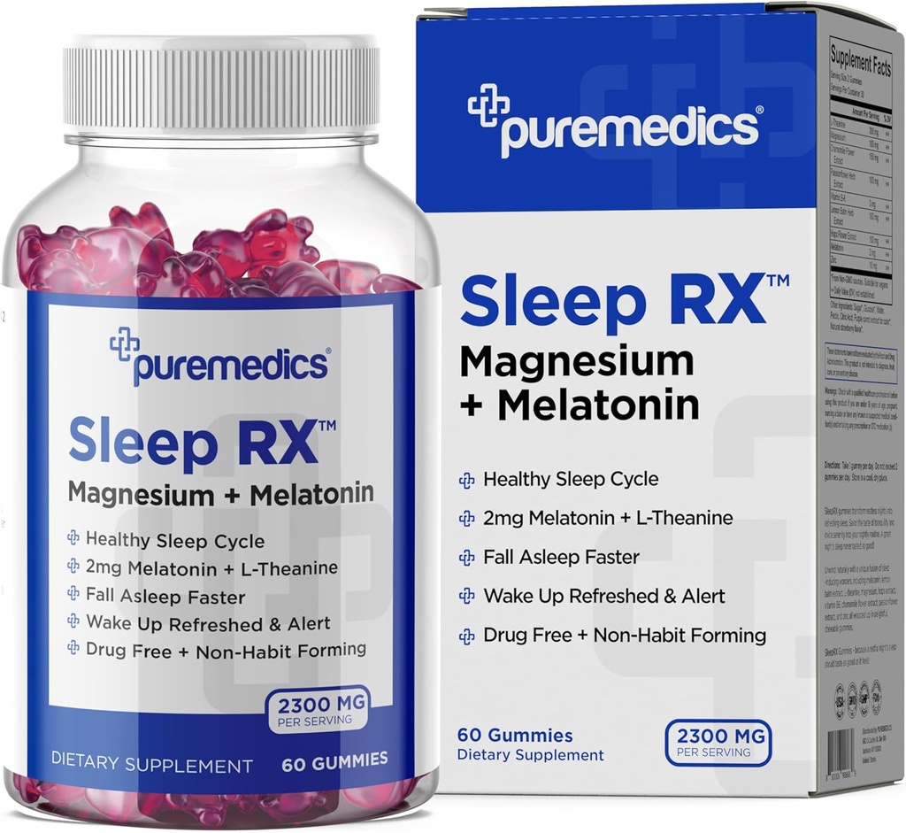 Sleep Gummy, Calm + Sleep Support, 2 mg Melatonin, L-Theanine, Kamilica, Lemon Balm, Pasijon, Nežna pomoč za spanje, Jagoda 60 Število