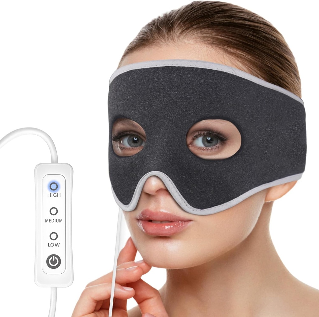 Sinusni razbremenilni tlak Ogrevane maske obraz Ogrevanje Pad Relieve Sinus bolečine, Sinusitis zdravljenje, Glavobol, Nazal Congestion, 3 Nastavitve toplote, Toplo kompresivna terapija, Pranje (Ne-napolniti)