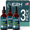 E2H EARTH TO HUMANS Vitamin D3 & K2 Dodatek za imuno podporo - Tekoči vitamin D3 5000 i.e. - Izdelano v ZDA 