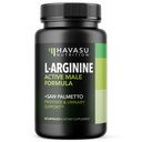 L-arginin 500mg in žaga Palmetto 500mg - dušikov oksid in prostate dopolnila za moške - 60 Count - Podpora vzdržljivosti in delovanja urinarnega trakta - 1 mesec dobave - Veganske, ne-GMO kapsule