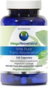Mega Resveratrol, farmacevtska stopnja, 99% Čisto, izolirano, mikronizirano trans-resveratrol, 120 Veggie Caps, 500 mg na kapsulo. Čistost Certificirana. Absolutno NO Toksične “neaktivne” sestavine dodano.