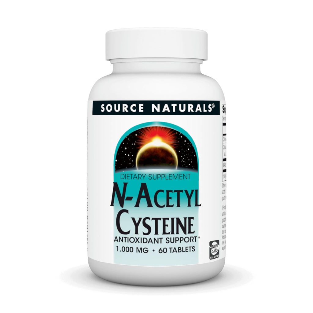 Vir Naturals N-Acetil Cistein Antioksidant Podpora 1000 mg Prehranska dopolnila, ki podpira zdravje dihal* - 60 tablet