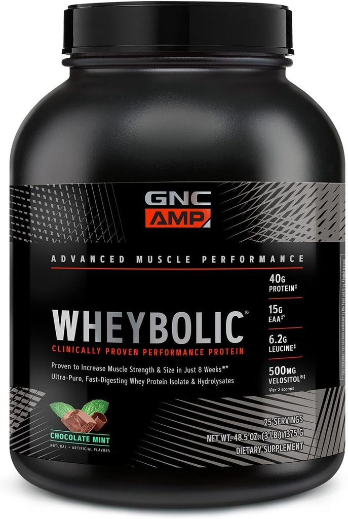 GNC AMP Wheybolic - čokoladna metina (25 služabnikov)