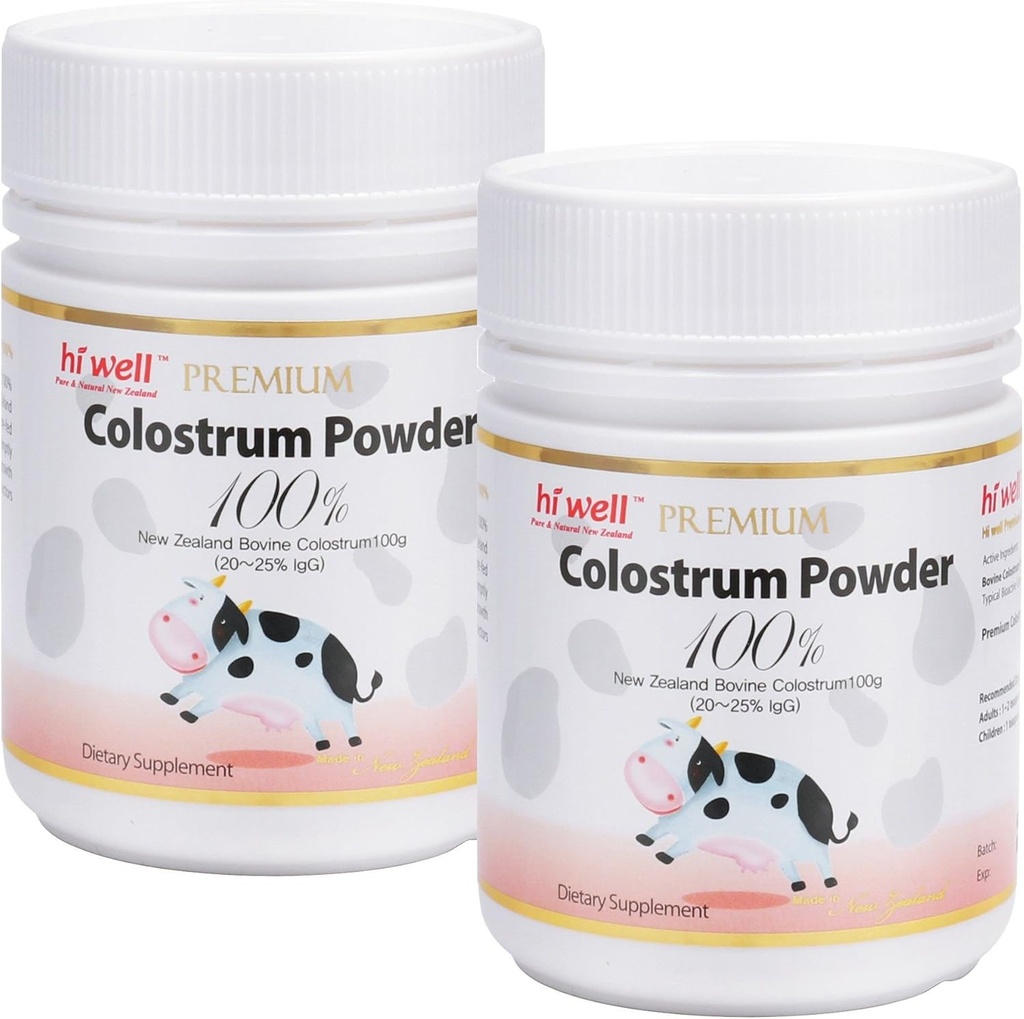 Hi Well Premium Pure Nova Zelandija Goveja trava-Fed Kolostrum v prahu 100% 100g