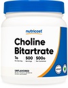 Nutricost Pure Choline Bitartrate Prašek 500 Grams