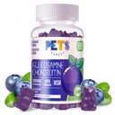 Hišni ljubljenčki Purest Glukozamin Chondroitin Gumies z MSM & Elderberry Extra Jakost - skupna podpora, Antioksidant Imunska podpora dodatek za odrasle, moške in ženske.60 Borovnice Gumies