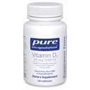 Čiste enkapsulacije Vitamin D3 125 μg (5. 000 i. e.) - dopolnilo za podporo kosti, sklepov, dojk, srca, kolonije in imunskega zdravja* - z vitaminom D - 120 kapsul