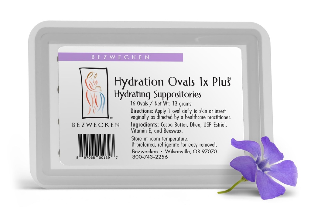 Bezwecken – Hydration Ovals 1x Plus DHEA – 16 Oval Suppositorys - Isti zaupanja vredni Formula - Profesionalno oblikovano za lajšanje vaginalne suhosti pri menopavzalnih ženskah - varno, naravno in paraben brezplačno