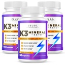 ZETALCE (3 pakiranja) K3 Mineralna izguba teže Tablete za ženske in moške, K3 Mineralne tablete - K3 Sol Mineralna, Vitamin + K3 Kapsule Dopolnilo za Keto Hujša izguba - 3 Meseci