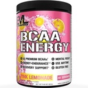 EVL BCAA-ji Aminokisline v prahu - BCAA Energija Pred vadbo Prašek za obnovo mišic Lean rast in vzdržljivost - Rehidriranje post vadbe Recovery pijača z naravnim kofeinom - roza limonada