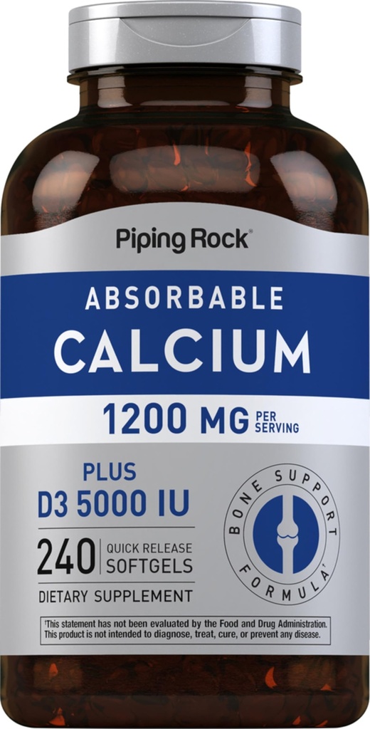 Kalcij iz pipe 1200 mg z vitaminom D3 