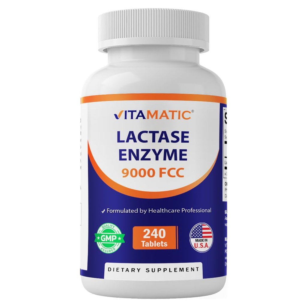 Vitamatske Encime laktaze 9000 FCC 240 Tablete - Reliefne kapele laktaze