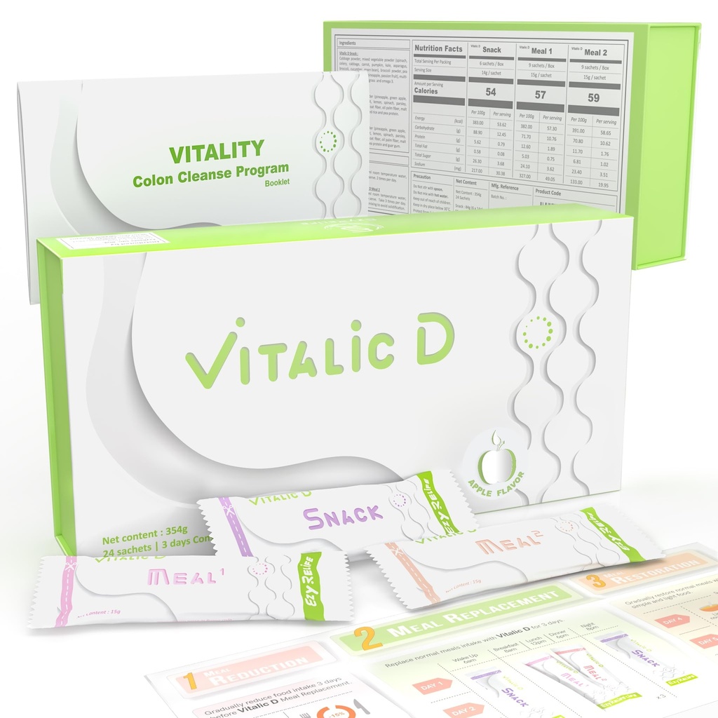 Vitalic D, 3-dnevno čiščenje Program & Gut Health Support 