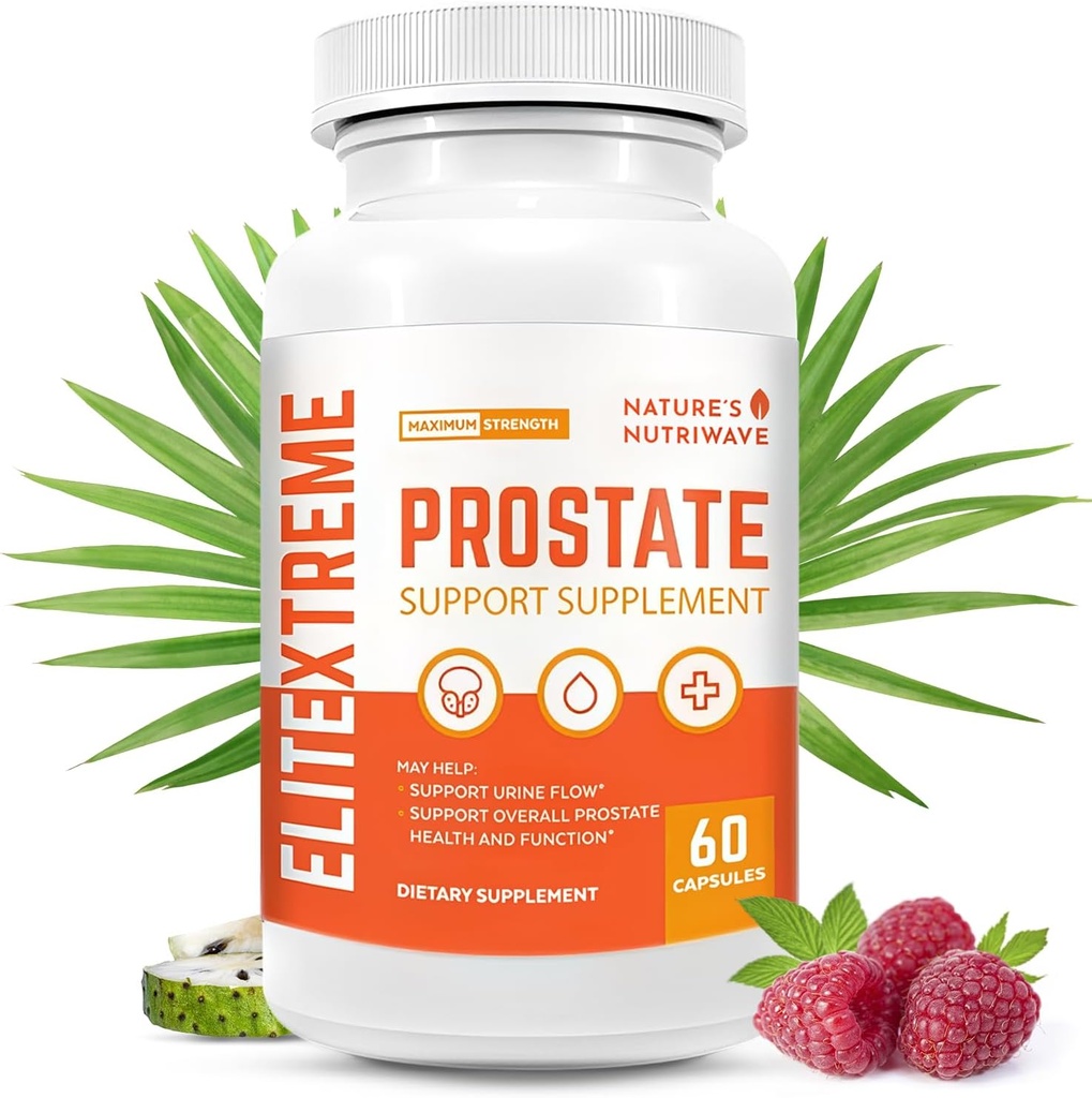 EliteXtreme Health Supplement - naravna Formula z žago Palmetto, Rastlinski steroli, cink, in vitamini 
