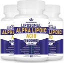Liposomska alfa lipoična kislina 1600 mg na serviranje,ALA dodatek za antioksidant zdravje, energijo in presnovo brez GSO 180 kapsul