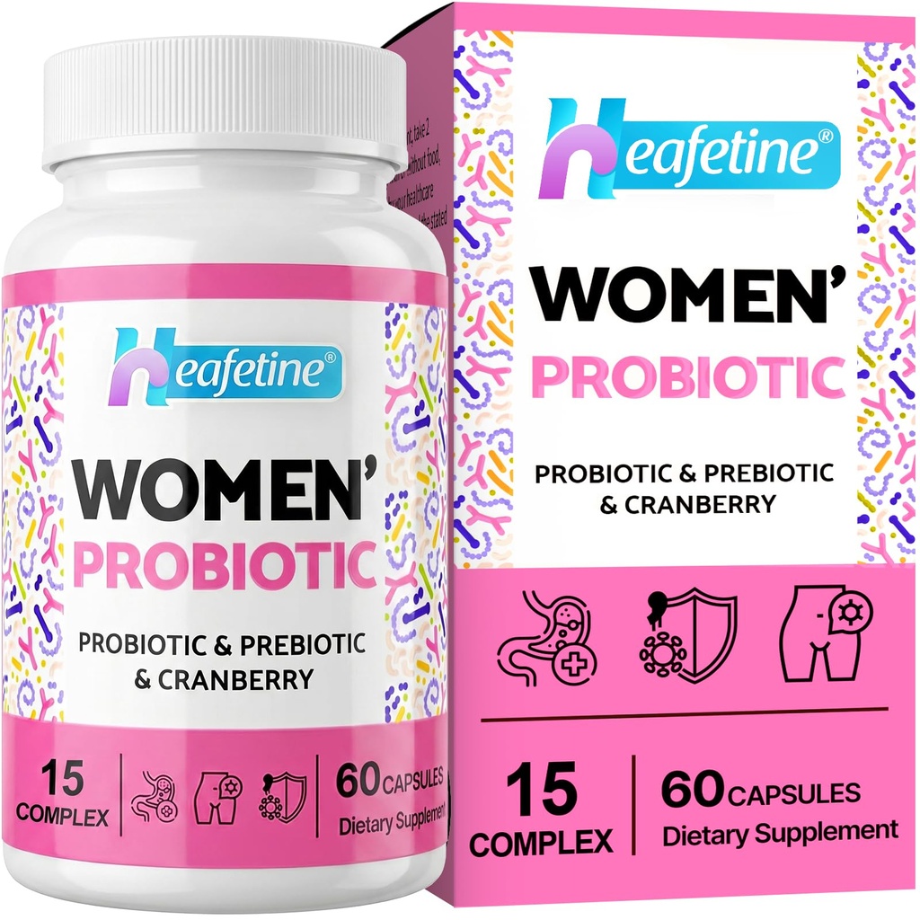 Vaginalni probiotiki za ženske, 300 milijard CFU-jev probiotiki za ženske, 15- v-1 ženske probiotiki in prebiotiki, za vaginalni, sečni trakt, PH ravnotežje, imuno, prebavne motnje in črevesje, napihnjenost zdravje, 60 kap