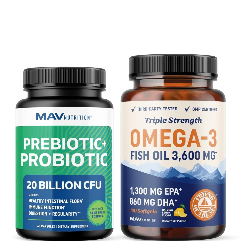 Omega 3 ribje olje in probiotične kapsule 