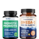 Omega 3 ribje olje in probiotične kapsule 