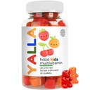 YALLA Halal Vitamini za otroke, Halal Kids Multivitaminski Gummies, 45-90 Day Supply, Essential Vitamini z C, D3, cink za imuniteto, B6 B12 za energijo, ISA Certified, Želatina brez