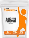 BulkSupplements.com Kalcijev piruvat v prahu - Kalcijev dodatek, Piruvat dodatek - nearomat & Gluten brezplačno, 2g na serviranje, 250g (8.8 oz) (Pack of 1)