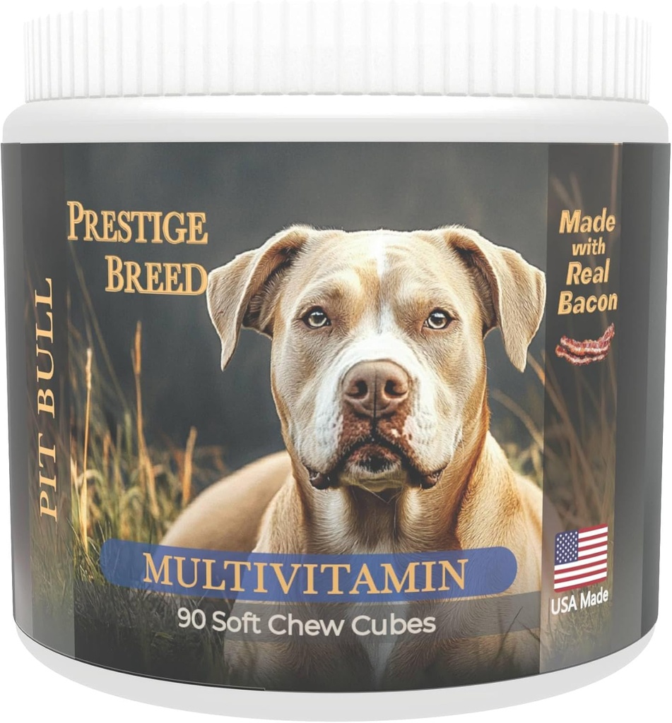 Multivitaminski izdelki, uravnotežena prehrana za vašo pit Bull, 90 Count, Made v ZDA s pravo slanino