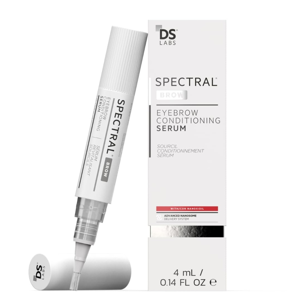 DS Labs Spectral. BROW kondicioniranje oči Serum - podpira Fuller, Thicker, Looking Brows, z Nanoksidil, Retinol in hialuronska kislina, Paraben Free, Sulfate Free, Cruelty Free