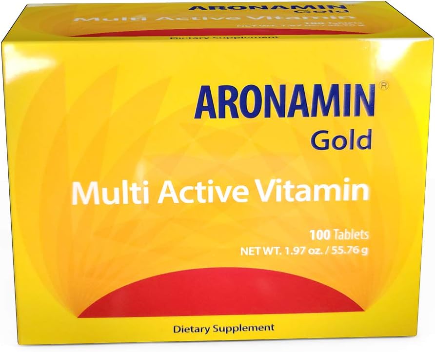 Aktivni vitamin Aronamin zlato - Boj proti utrujenosti, daje energijo, spodbuja hematopoeze - 100 tablet
