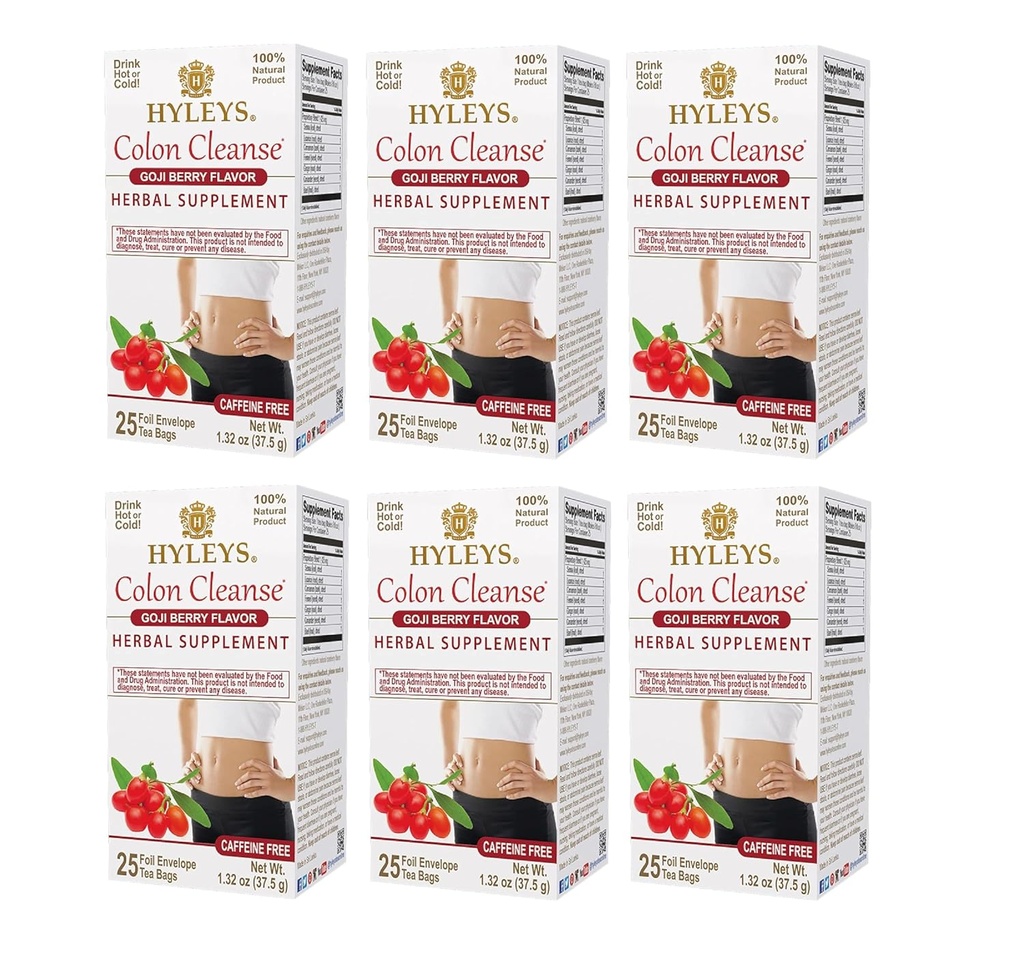 Hyleys Colon Clease Tea Goji Berry Flavor (6 paketov - 150 čajnih vrečk skupaj)