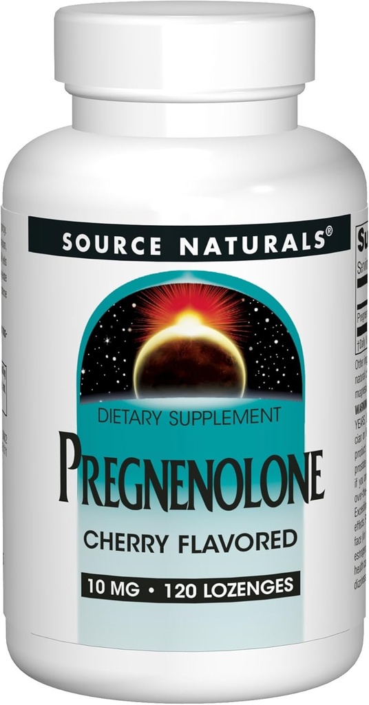 Vir Naturals Pregnenolone 10mg Cherry Flavor dodatek - 120 Lozenges