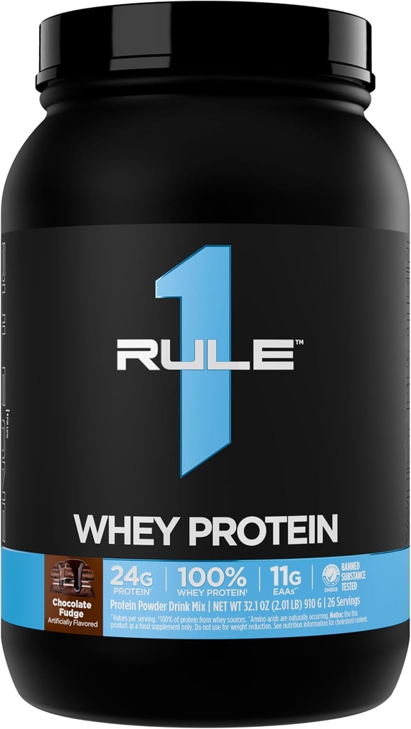 Pravilo 1 Whey Protein – 24g hitro delujoče beljakovine iz All-Whey virov z naravno EAAS & BCAA za regeneracijo vadbe ali kadarkoli uporabe (2 funta*, čokoladni puding)
