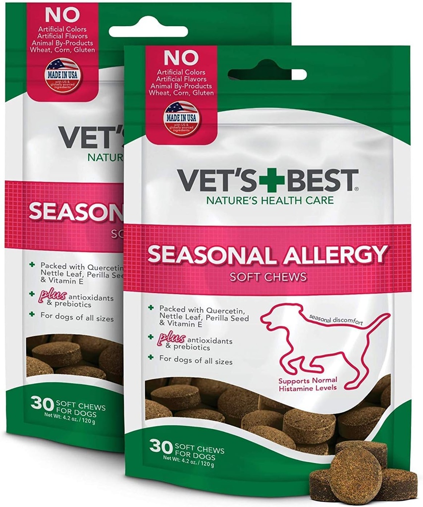 Vet's Best Seasonal Alergy Soft Chew Dog Dopolnila 