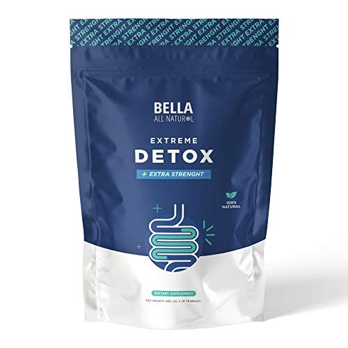 Bella All Natural Extreme Detox Tea - čiščenje telesa, Cleanser & Detox, Natural Herbs, 3.17 Ounce