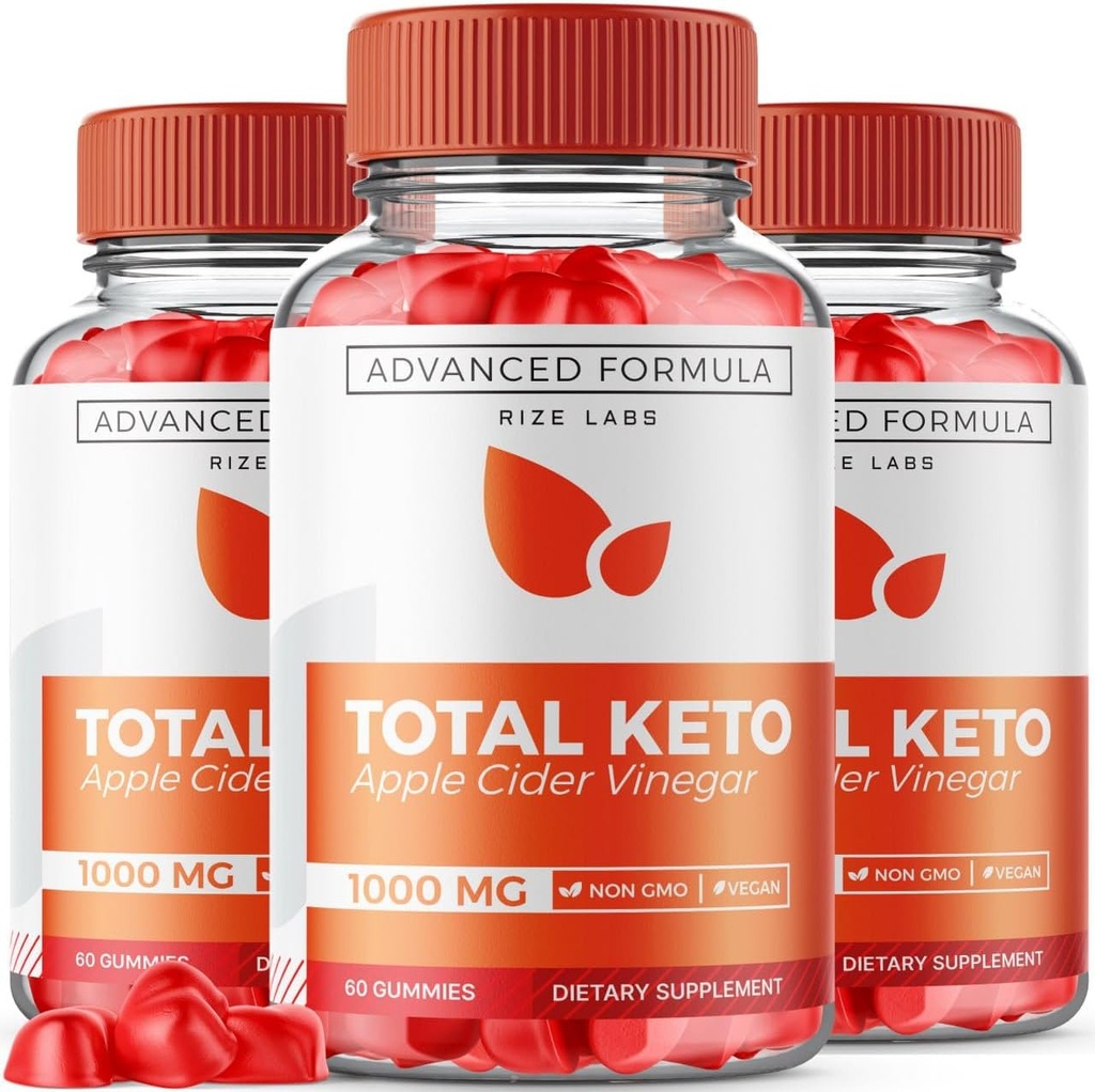 Rize laboratoriji (Pack 3 Total Keto Gummies za napredno hujšanje, Keto dopolnilo k izgubi trebuh maščobe, Gummy Pregledi, Največja moč Formula, Gomitas (180 Gummies)
