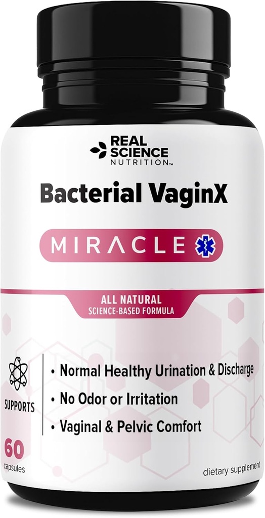 Ponudbe Bacterial VaginX Čudež - Dušikov oksid Izboljšano oblikovano za ženske Vaginalno zdravje in pH Balance Complex, naravno BV zdravljenje in Kvas okužba, 60 kapsul