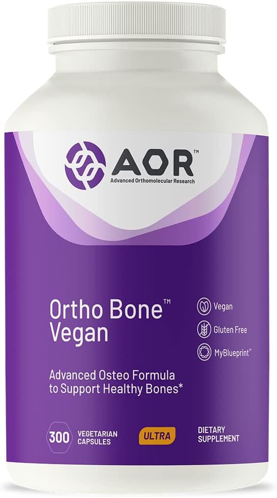 AOR, Ortho Bone Vegan, Osteo Formula za podporo zdrave kosti, 300 Kapsule (60 strežb)