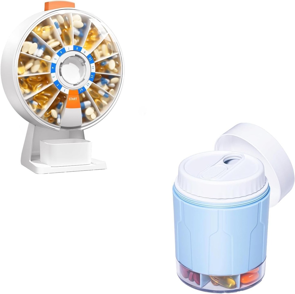 Daviky tablet Dispenser vsak dan, velike tablete Organizator,Pill steklenic organizator