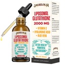 Liposomski glutation Liquid 2000MG – Antioksidant Detox dodatek za ženske in moške, staranje obramba, funkcija jeter in energija, s hialuronsko kislino + Aloe Vera + vitamin C, Natural & Vegan, 2 FL.OZ
